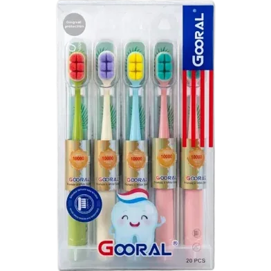 Japanese-style 10,000-Bristle Toothbrush Single Pack, Fine Soft Bristles, Kids, Adult Household Small Head Confinement -1Pc - Rokomari product